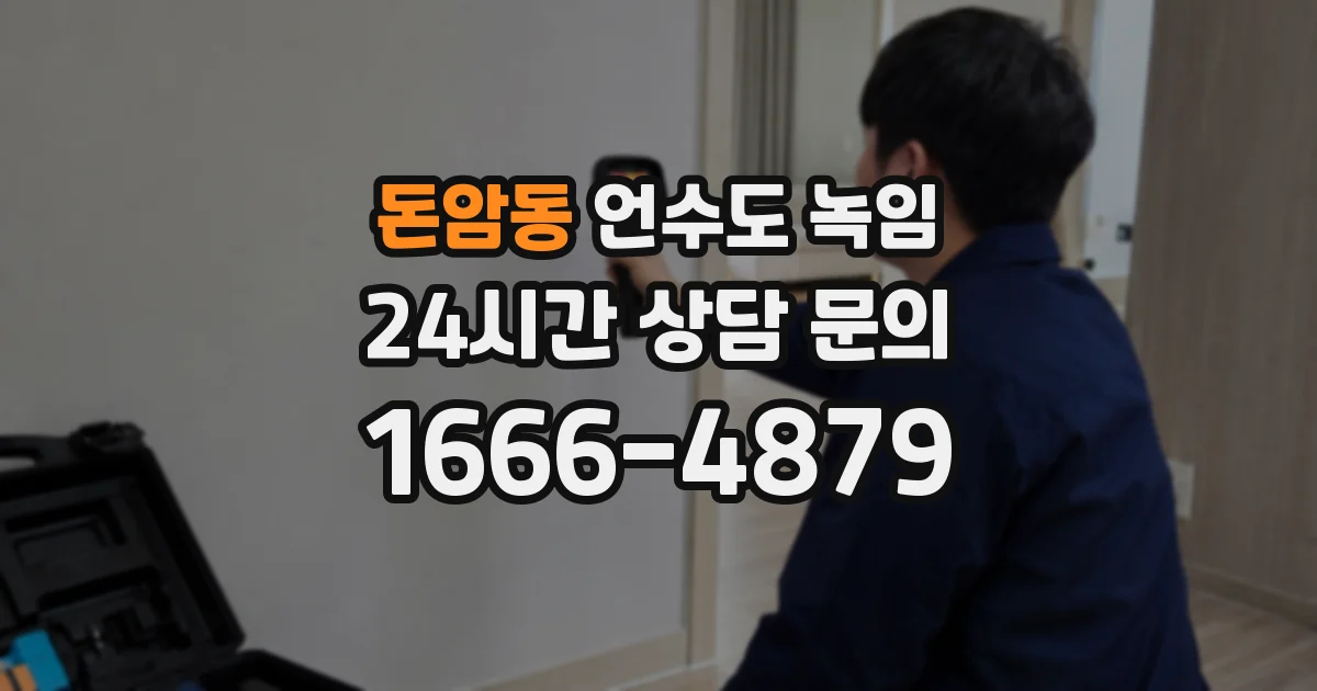 돈암동 언수도 녹임