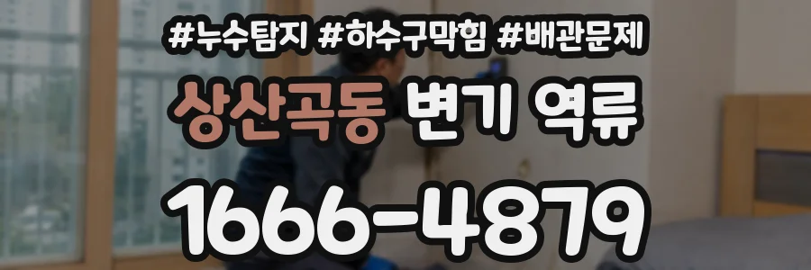 상산곡동 변기 역류