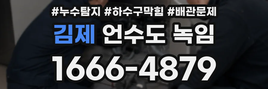 김제 언수도 녹임