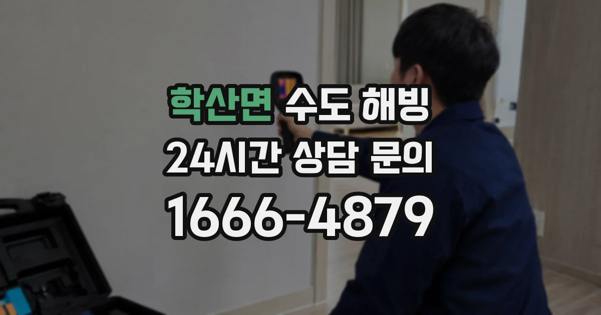 학산면 수도 해빙