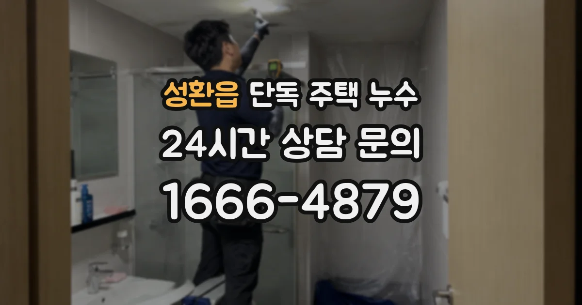 성환읍 단독 주택 누수