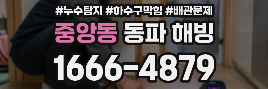 중앙동 동파 해빙