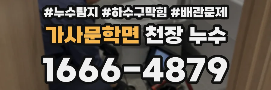 가사문학면 천장 누수