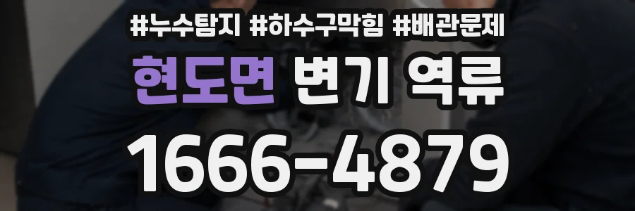 현도면 변기 역류