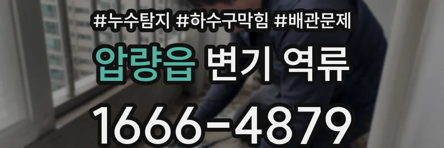 압량읍 변기 역류
