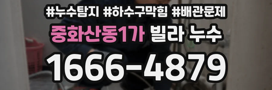 중화산동1가 빌라 누수