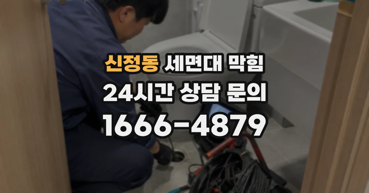 신정동 세면대 막힘