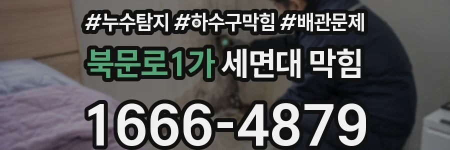 북문로1가 세면대 막힘