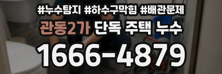 관동2가 단독 주택 누수