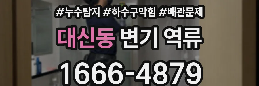 대신동 변기 역류