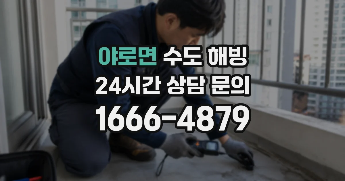 야로면 수도 해빙