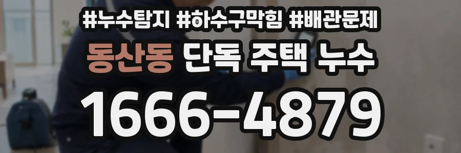 동산동 단독 주택 누수