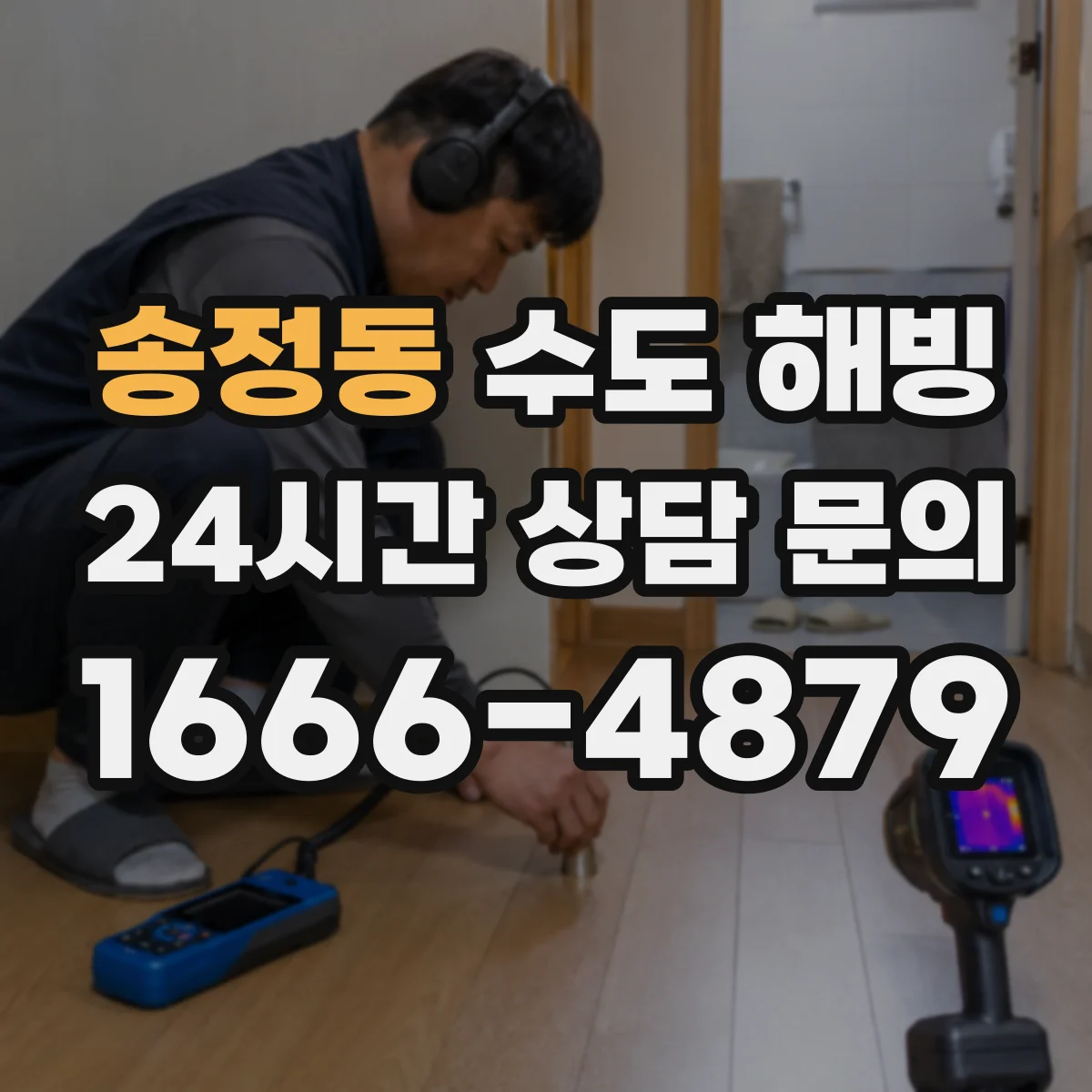 송정동 수도 해빙