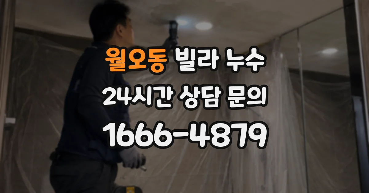 월오동 빌라 누수