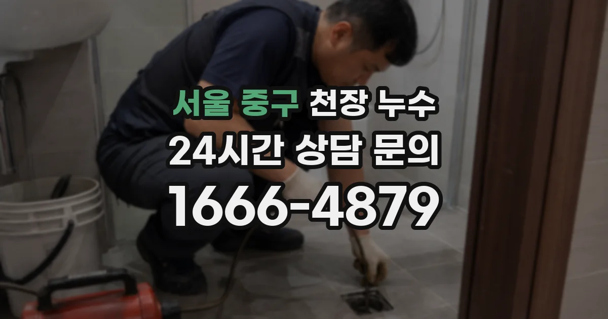 서울 중구 천장 누수