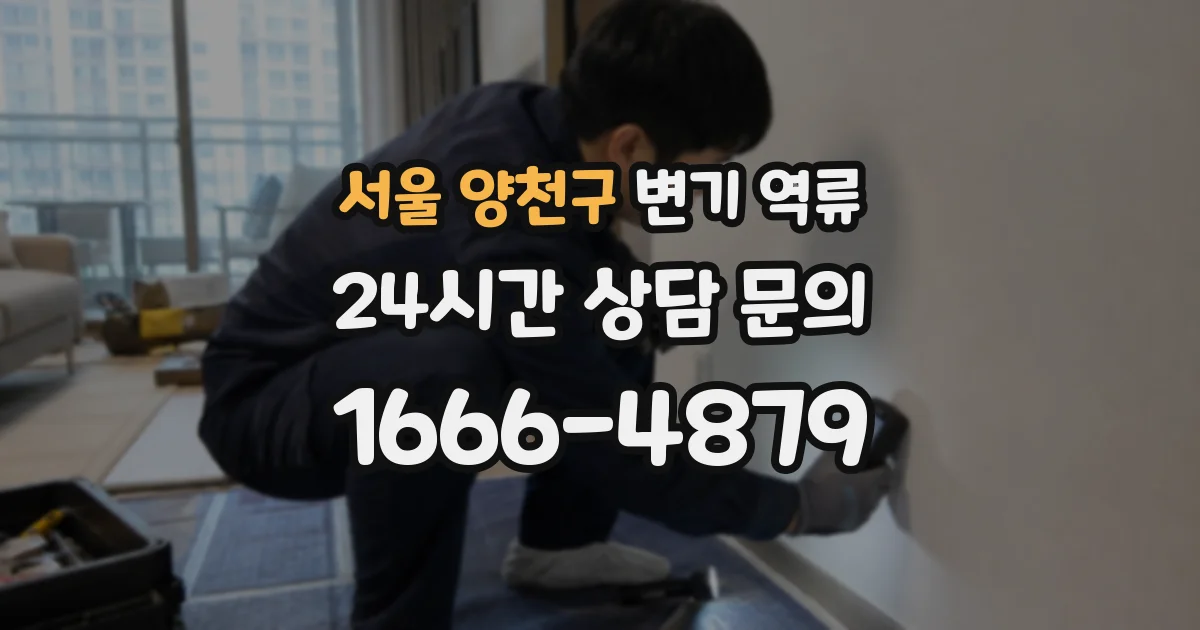서울 양천구 변기 역류
