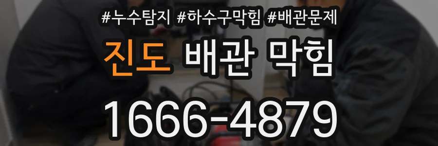 진도 배관 막힘