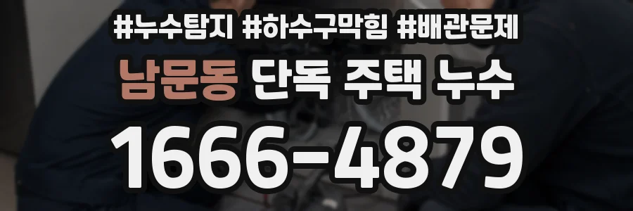 남문동 단독 주택 누수