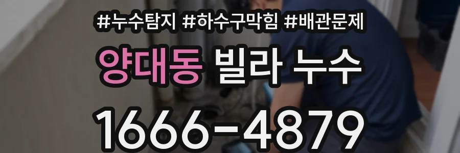 양대동 빌라 누수