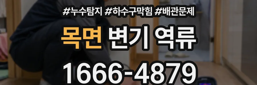 목면 변기 역류