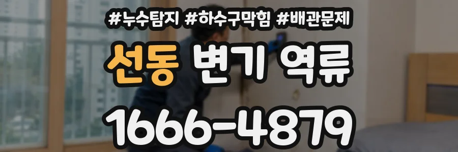 선동 변기 역류