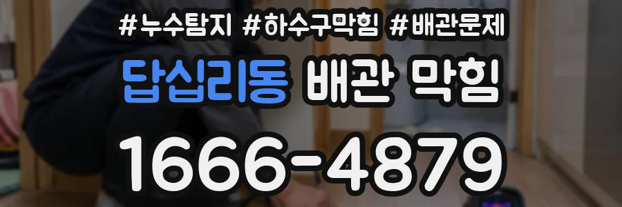 답십리동 배관 막힘