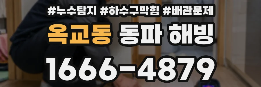 옥교동 동파 해빙