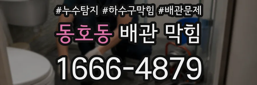 동호동 배관 막힘