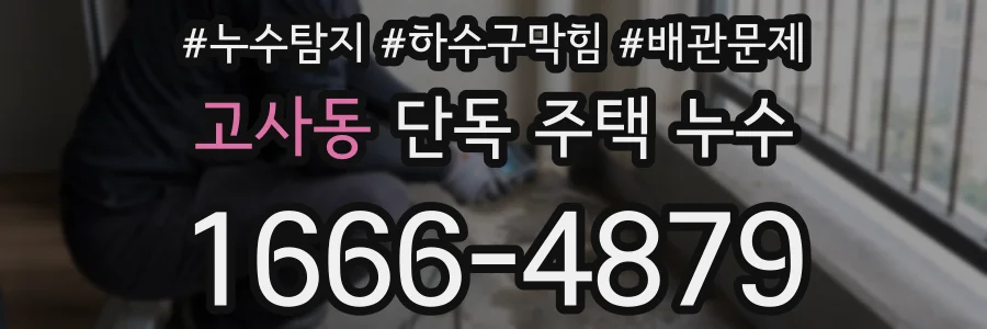 고사동 단독 주택 누수