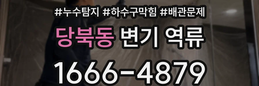 당북동 변기 역류