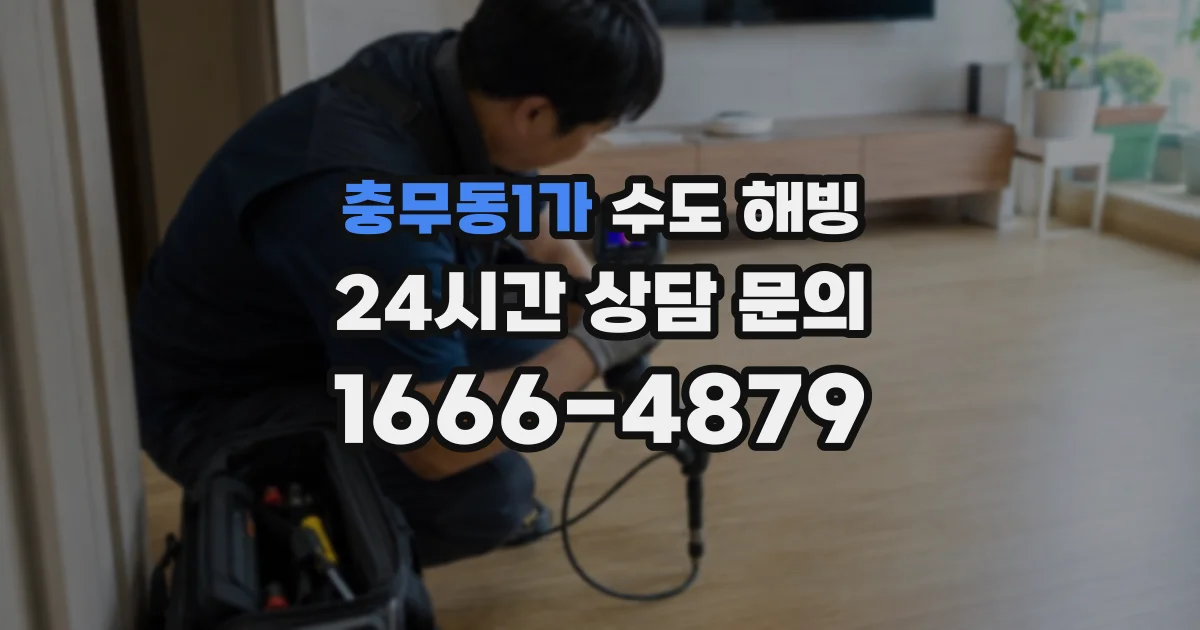 충무동1가 수도 해빙