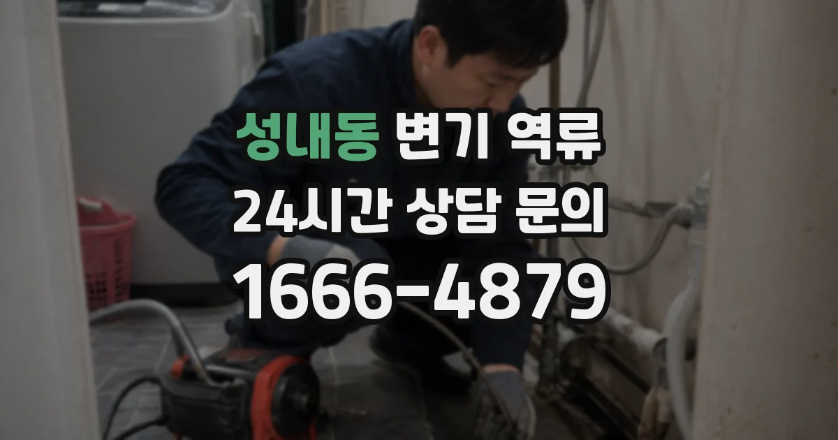 성내동 변기 역류