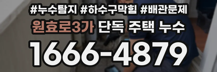 원효로3가 단독 주택 누수
