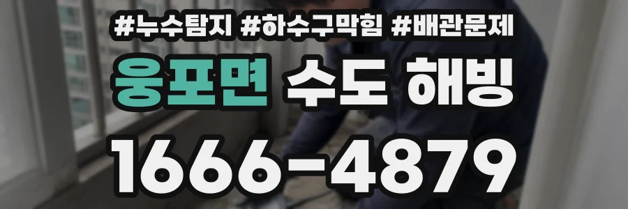 웅포면 수도 해빙