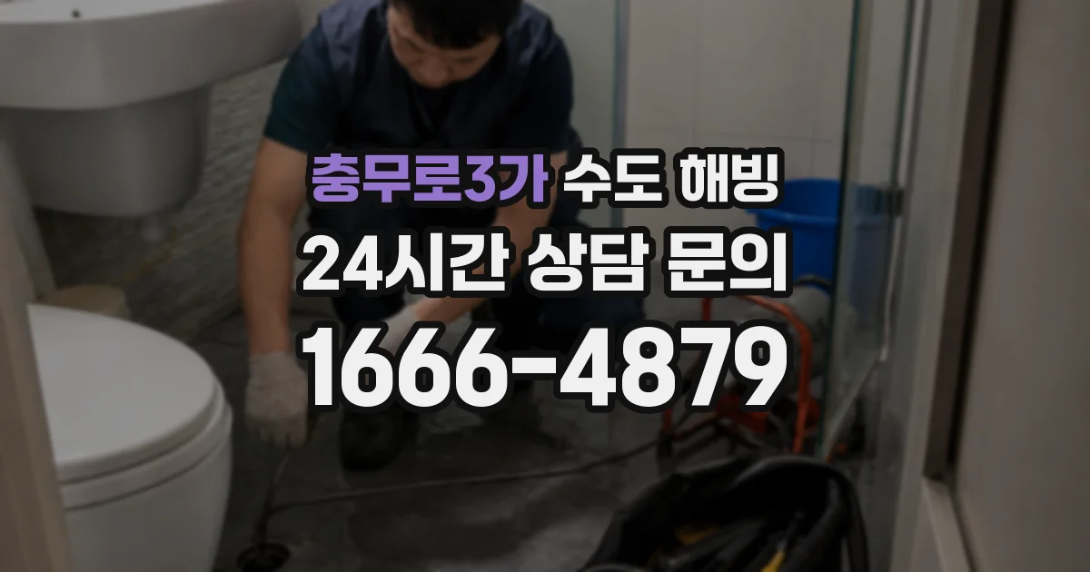 충무로3가 수도 해빙