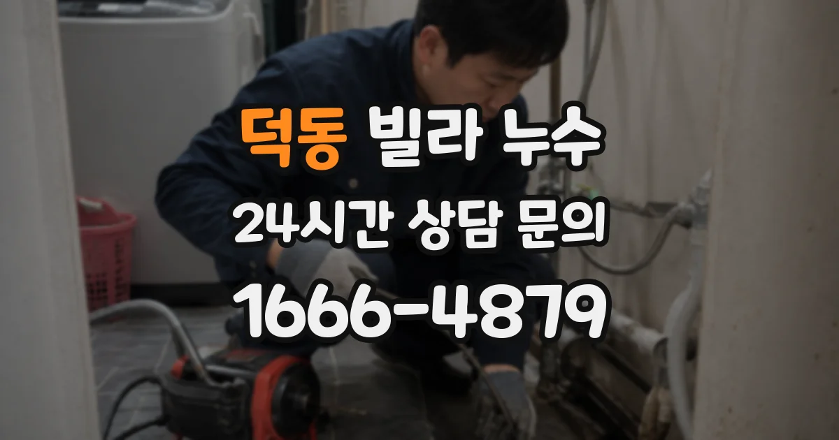 덕동 빌라 누수