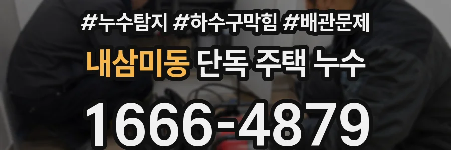 내삼미동 단독 주택 누수