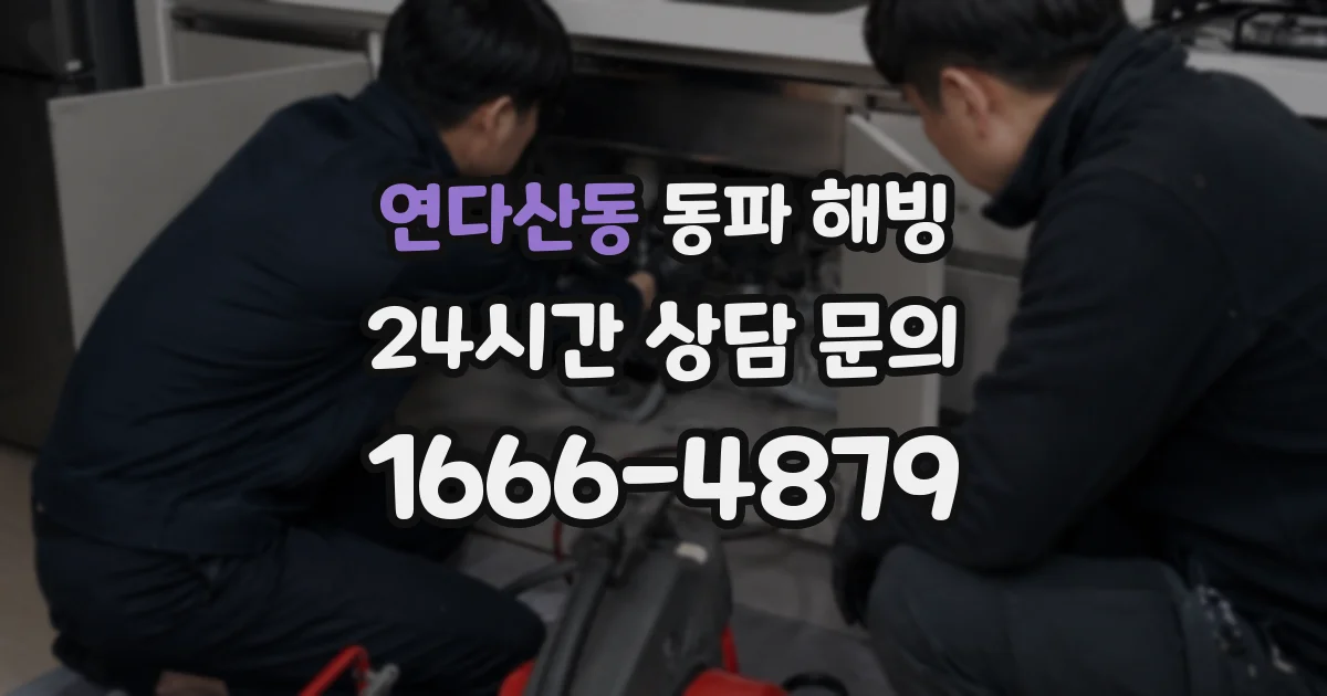 연다산동 동파 해빙