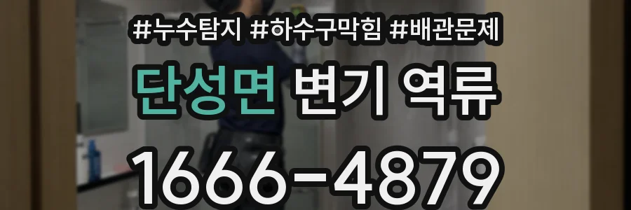 단성면 변기 역류