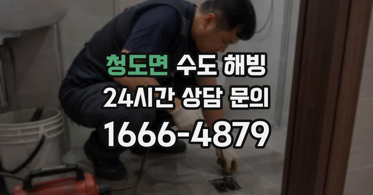 청도면 수도 해빙