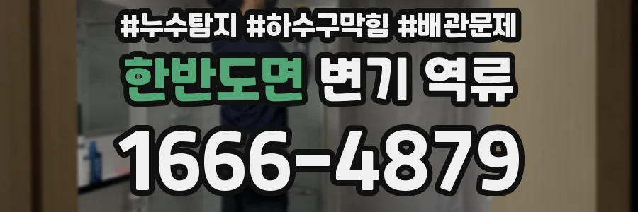 한반도면 변기 역류