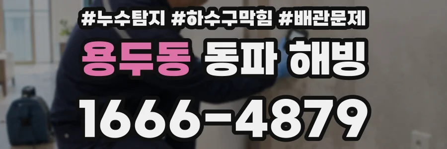 용두동 동파 해빙