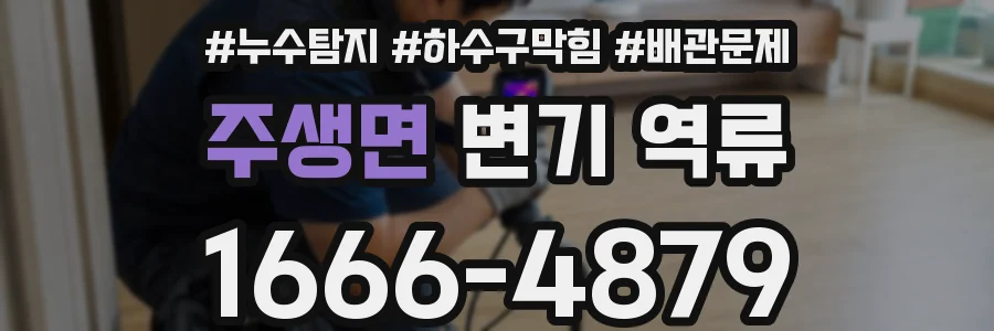 주생면 변기 역류