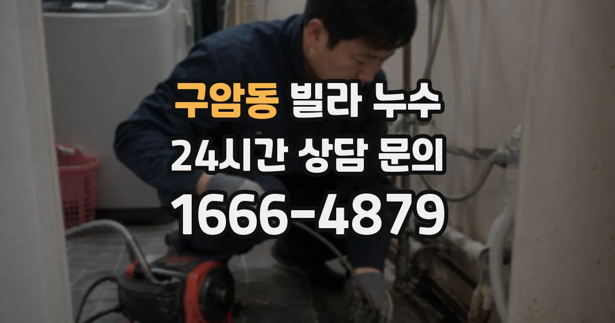 구암동 빌라 누수