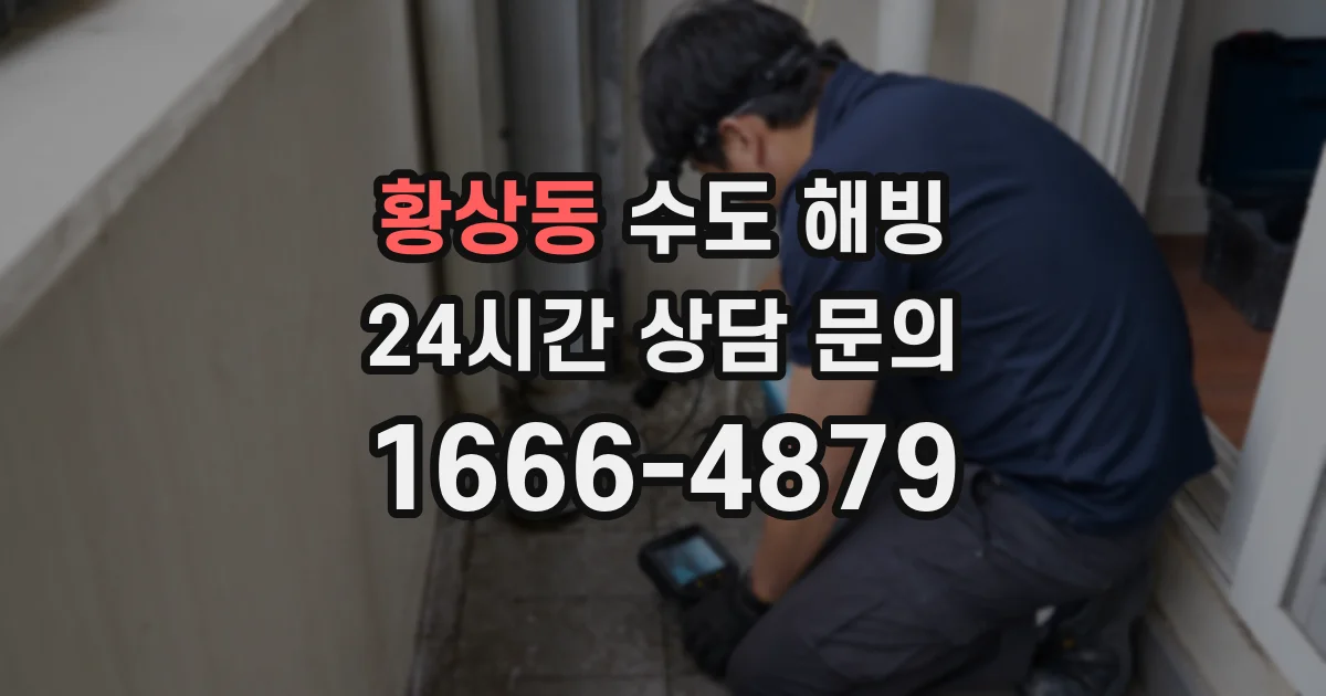 황상동 수도 해빙