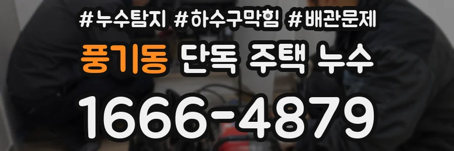 풍기동 단독 주택 누수