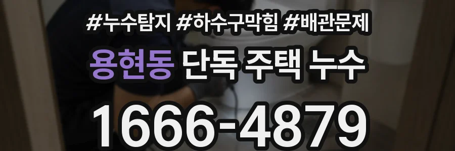 용현동 단독 주택 누수