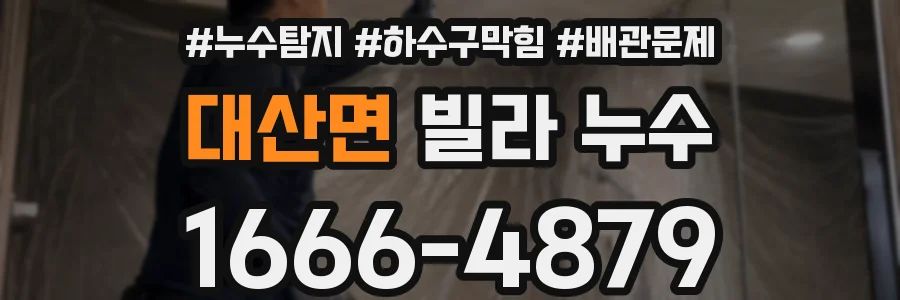 대산면 빌라 누수