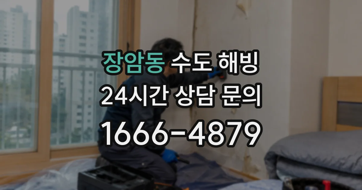 장암동 수도 해빙