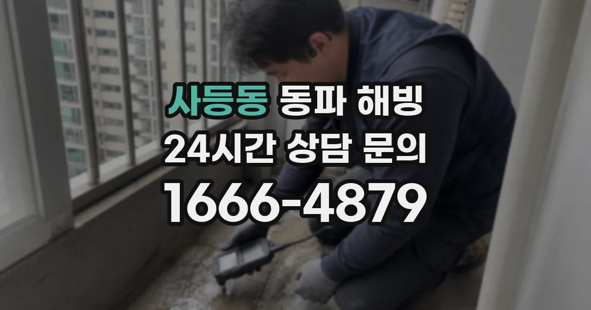 사등동 동파 해빙